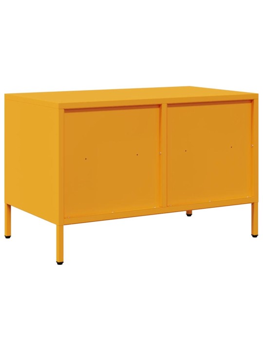 Tv skapītis, dzeltens, 68x39x43,5 cm, auksti velmēts tērauds