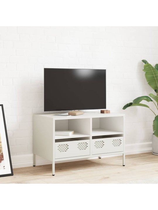 Tv skapītis, balts, 68x39x43,5 cm, auksti velmēts tērauds
