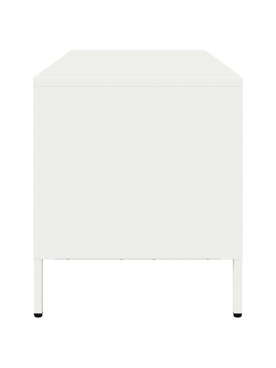 Tv skapītis, balts, 68x39x43,5 cm, auksti velmēts tērauds