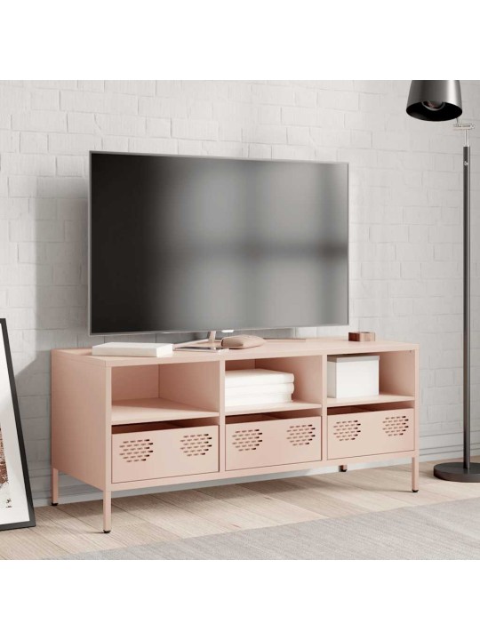 Tv skapītis, rozā, 101,5x39x43,5 cm, auksti velmēts tērauds