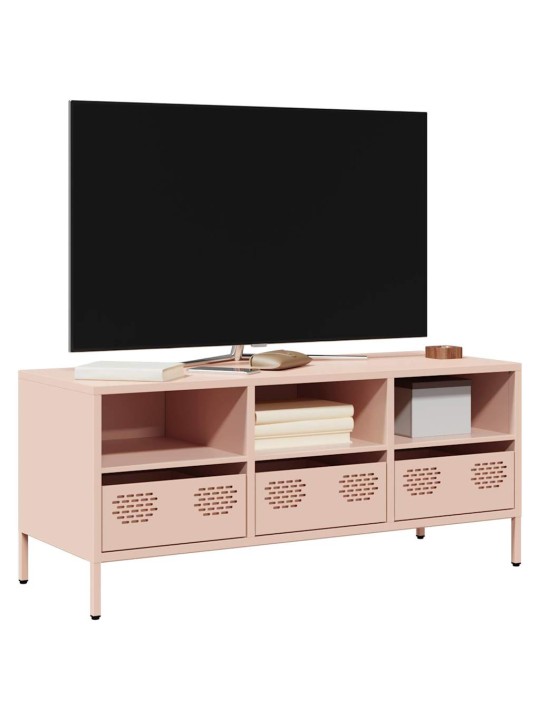 Tv skapītis, rozā, 101,5x39x43,5 cm, auksti velmēts tērauds