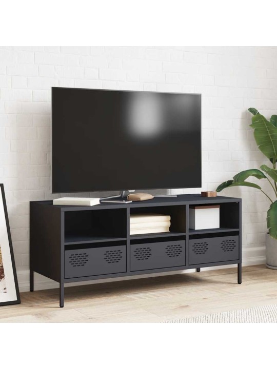 Tv skapītis, pelēks, 101,5x39x43,5 cm, auksti velmēts tērauds