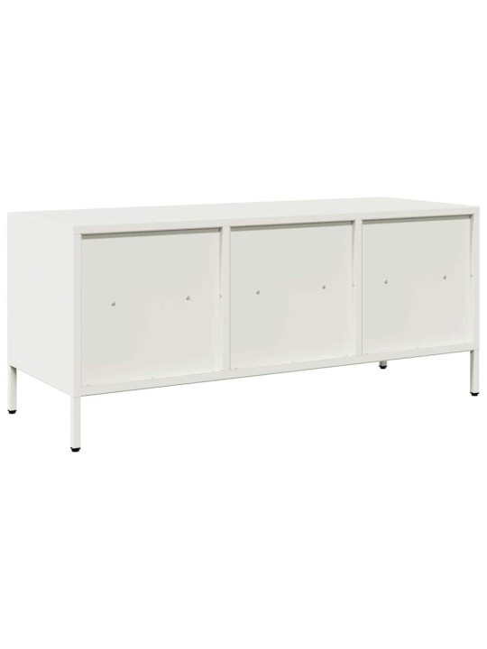 Tv skapītis, balts, 101,5x39x43,5 cm, auksti velmēts tērauds