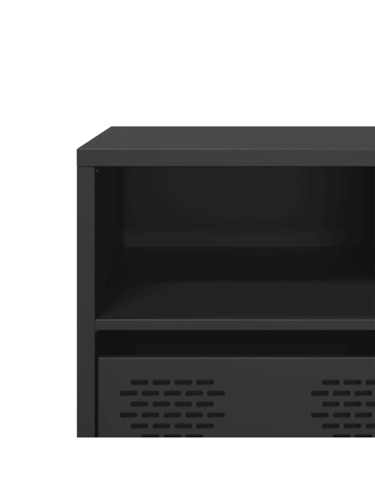 Tv skapītis, melns, 135x39x43,5 cm, auksti velmēts tērauds