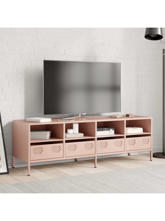 Tv skapītis, rozā, 135x39x43,5 cm, auksti velmēts tērauds