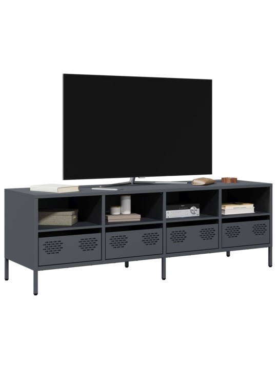 Tv skapītis, pelēks, 135x39x43,5 cm, auksti velmēts tērauds
