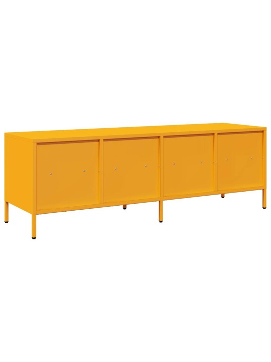 Tv skapītis, dzeltens, 135x39x43,5 cm, auksti velmēts tērauds