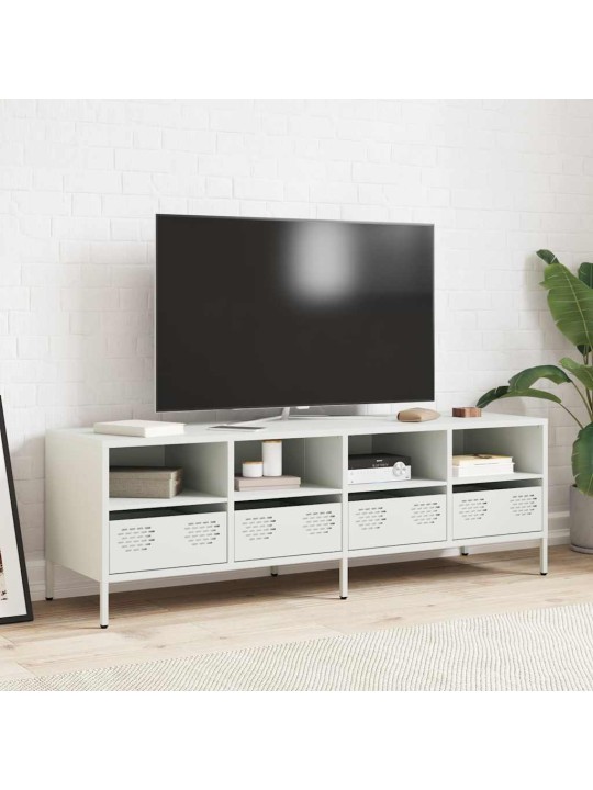 Tv skapītis, balts, 135x39x43,5 cm, auksti velmēts tērauds