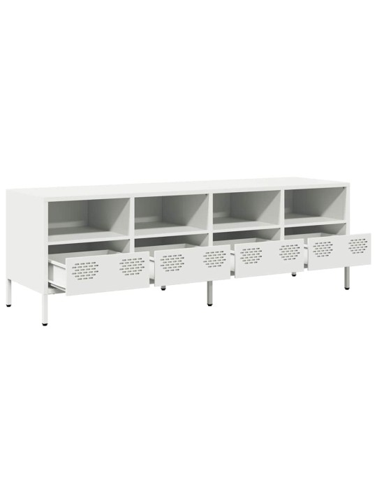 Tv skapītis, balts, 135x39x43,5 cm, auksti velmēts tērauds