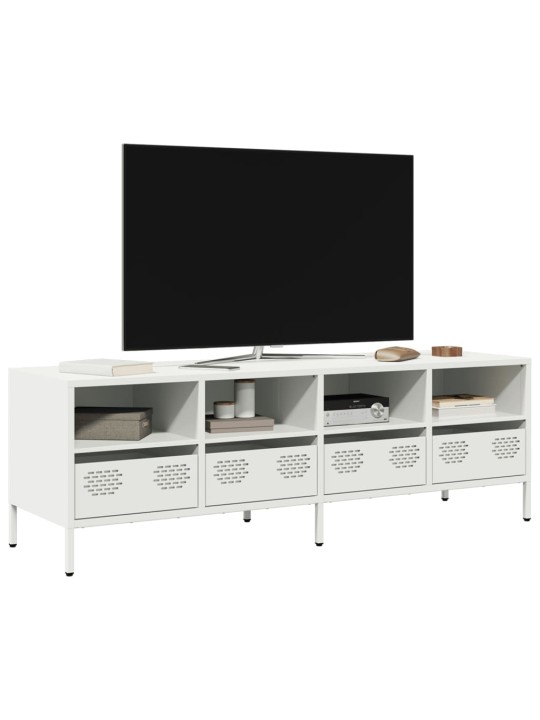 Tv skapītis, balts, 135x39x43,5 cm, auksti velmēts tērauds