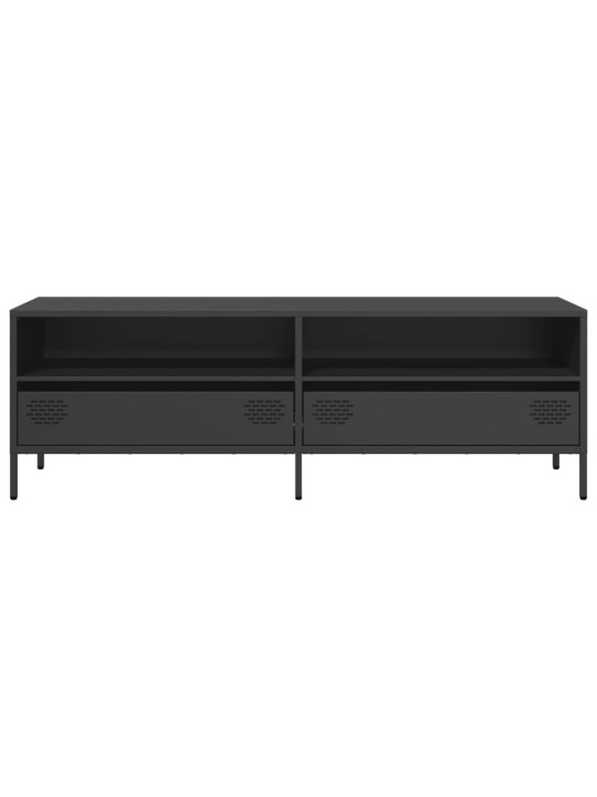 Tv skapītis, melns, 135x39x43,5 cm, auksti velmēts tērauds