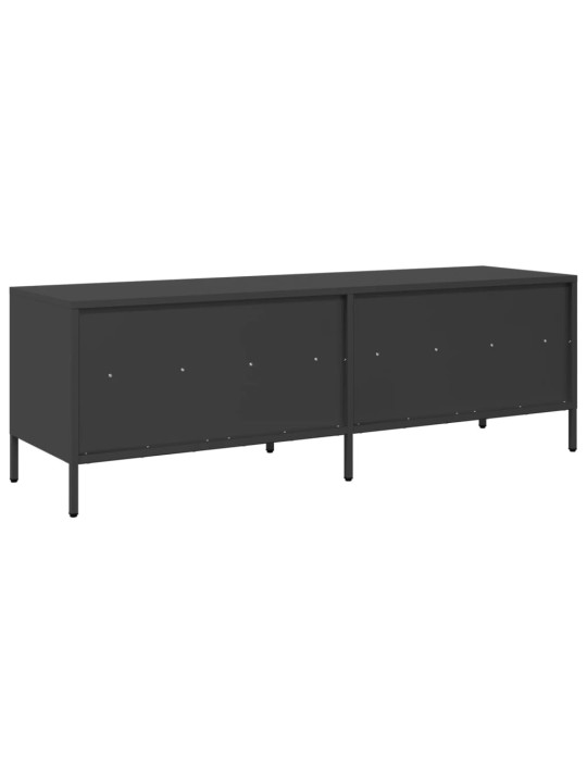Tv skapītis, melns, 135x39x43,5 cm, auksti velmēts tērauds