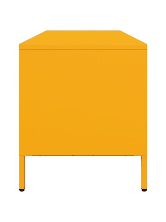 Tv skapītis, dzeltens, 135x39x43,5 cm, auksti velmēts tērauds