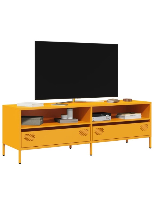 Tv skapītis, dzeltens, 135x39x43,5 cm, auksti velmēts tērauds