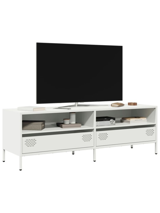 Tv skapītis, balts, 135x39x43,5 cm, auksti velmēts tērauds