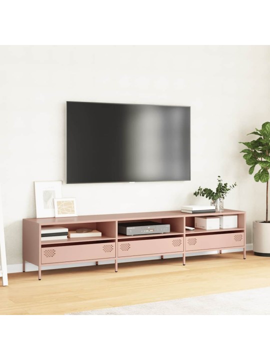 Tv skapītis, rozā, 202x39x43,5 cm, auksti velmēts tērauds
