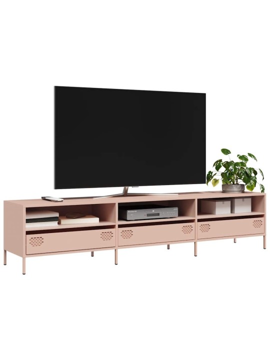 Tv skapītis, rozā, 202x39x43,5 cm, auksti velmēts tērauds