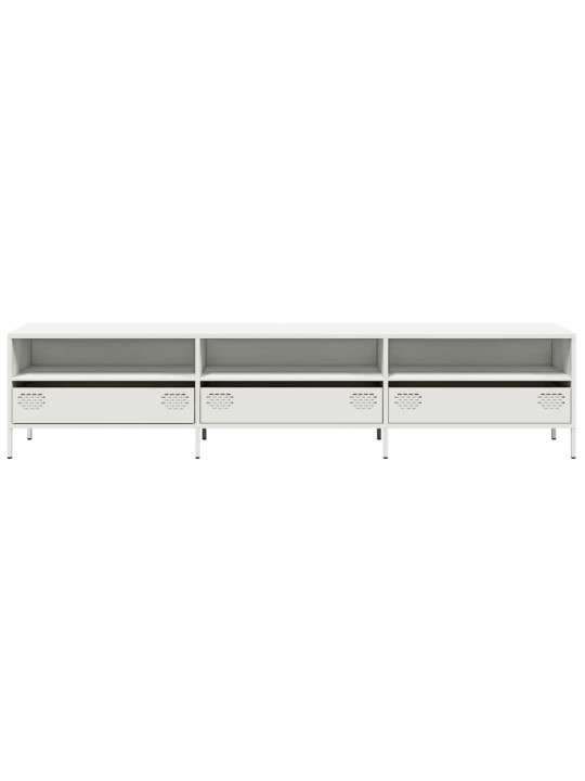 Tv skapītis, balts, 202x39x43,5 cm, auksti velmēts tērauds
