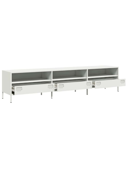 Tv skapītis, balts, 202x39x43,5 cm, auksti velmēts tērauds