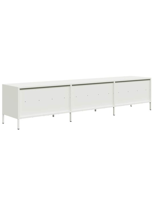 Tv skapītis, balts, 202x39x43,5 cm, auksti velmēts tērauds