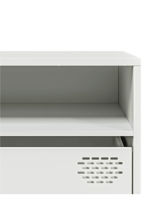 Tv skapītis, balts, 202x39x43,5 cm, auksti velmēts tērauds