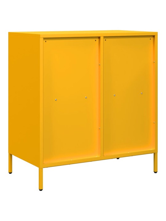 Kumode, sinepju dzeltena, 68x39x73,5 cm, auksti velmēts tērauds