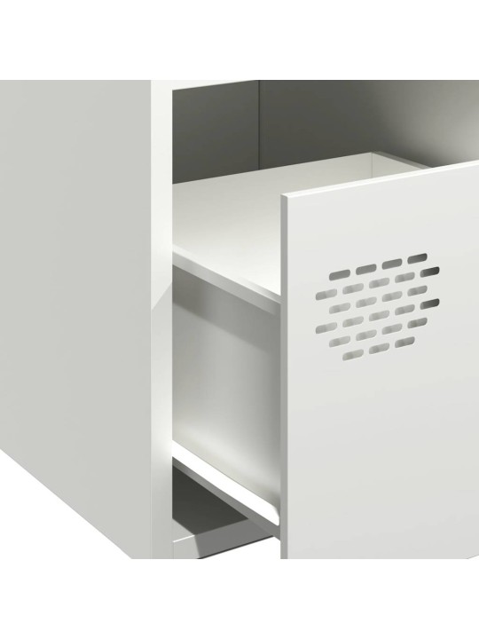 Kumode, balta, 68x39x73,5 cm, auksti velmēts tērauds