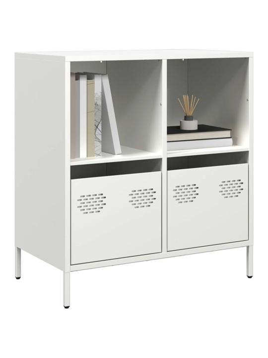 Kumode, balta, 68x39x73,5 cm, auksti velmēts tērauds
