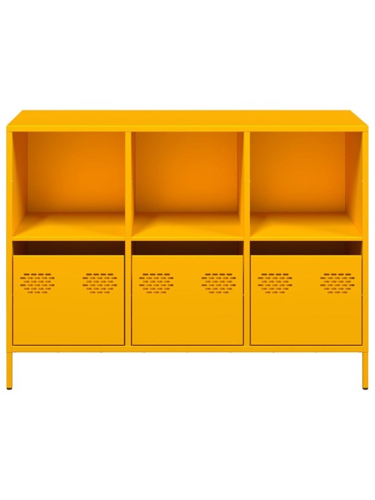 Kumode sinepju dzeltena 101,5x39x73,5 cm auksti velmēts tērauds