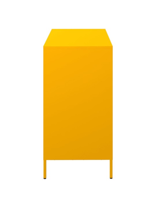 Kumode sinepju dzeltena 101,5x39x73,5 cm auksti velmēts tērauds