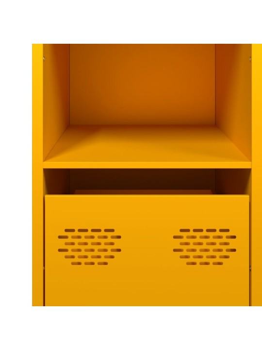 Kumode sinepju dzeltena 101,5x39x73,5 cm auksti velmēts tērauds