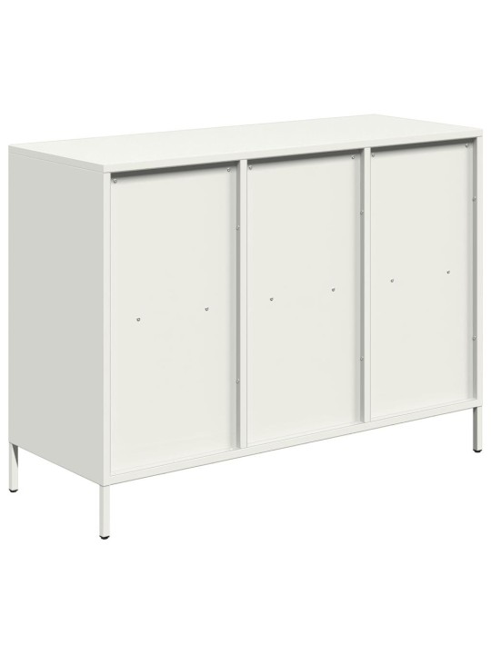 Kumode, balta, 101,5x39x73,5 cm, auksti velmēts tērauds