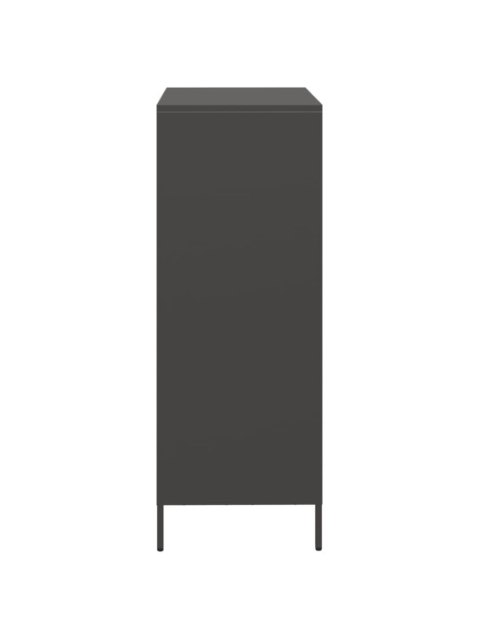 Augstais skapītis, melns, 68x39x103,5 cm, tērauds