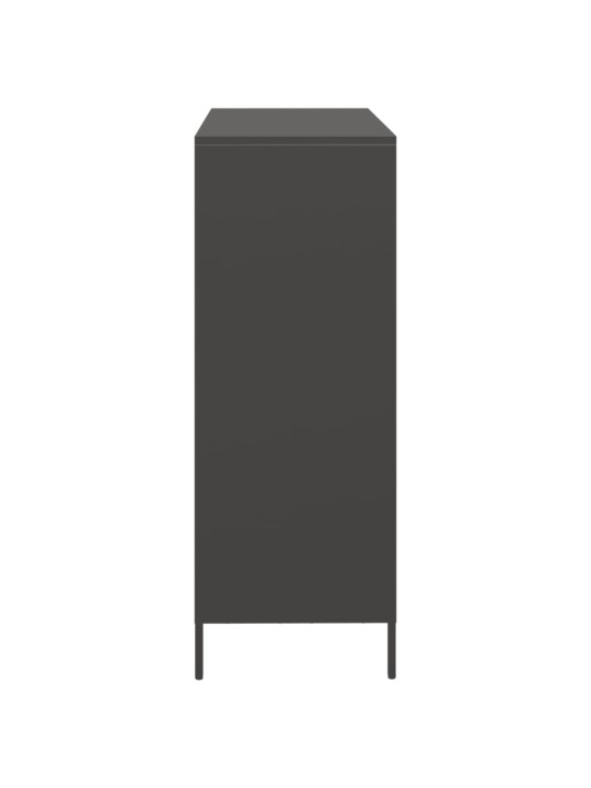Augstais skapītis, melns, 101,5x39x103,5 cm, tērauds
