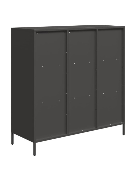 Augstais skapītis, melns, 101,5x39x103,5 cm, tērauds