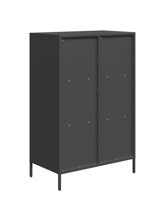 Augstais skapītis, melns, 68x39x103,5 cm, tērauds