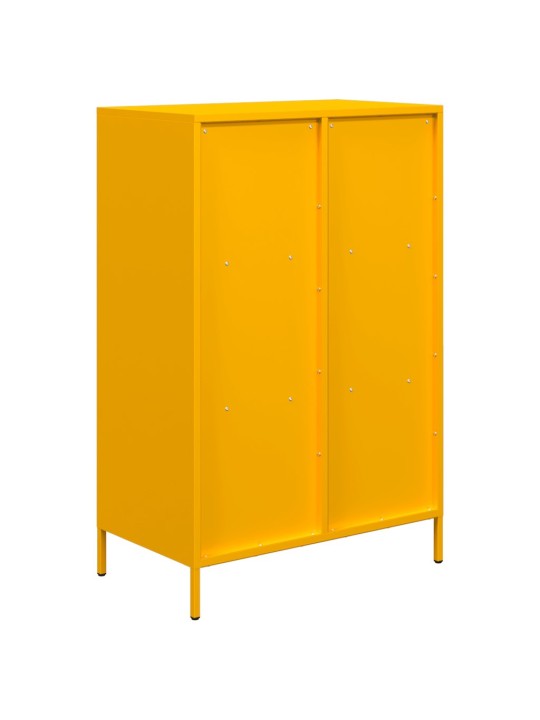 Augstais skapītis, sinepju dzeltens, 68x39x103,5 cm, tērauds