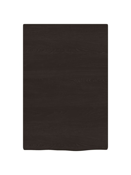 Izlietnes plaukts, stiprināms pie sienas, tērauds, ozola koks