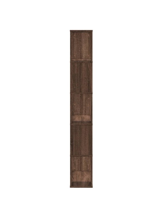 Grāmatu plaukts, 5 līmeņi, ozola krāsa, 80,5x23,5x162,5cm, koks