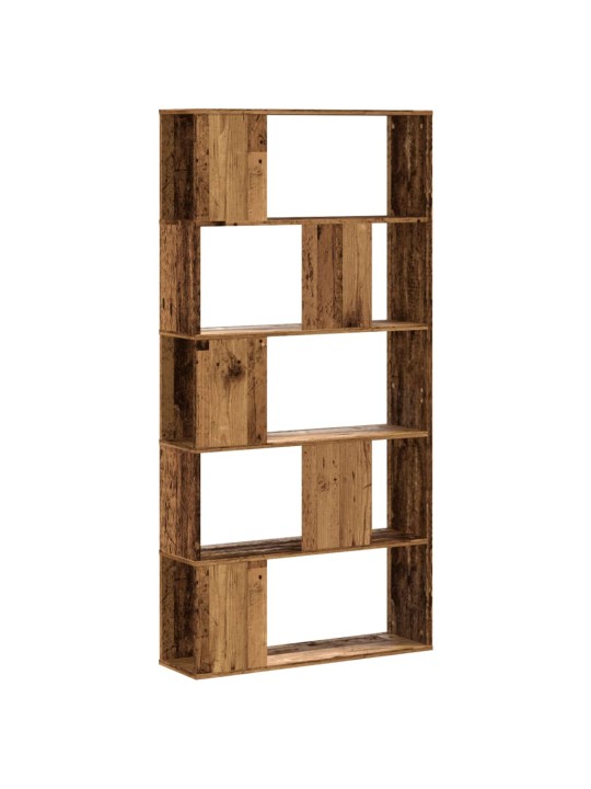 Grāmatu plaukts, 5 līmeņi, koka krāsā, 80,5x23,5x162,5 cm, koks