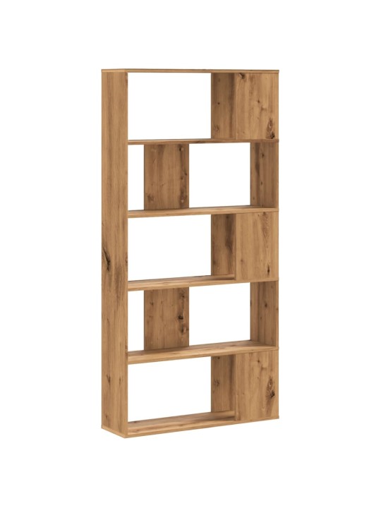Grāmatu plaukts, 5 līmeņi, koka krāsa, 80,5x23,5x162,5 cm, koks
