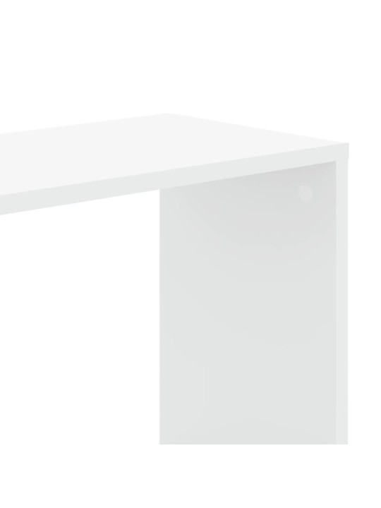 Grāmatu plaukts, 5 līmeņi, balts, 45x23,5x162,5 cm, koks