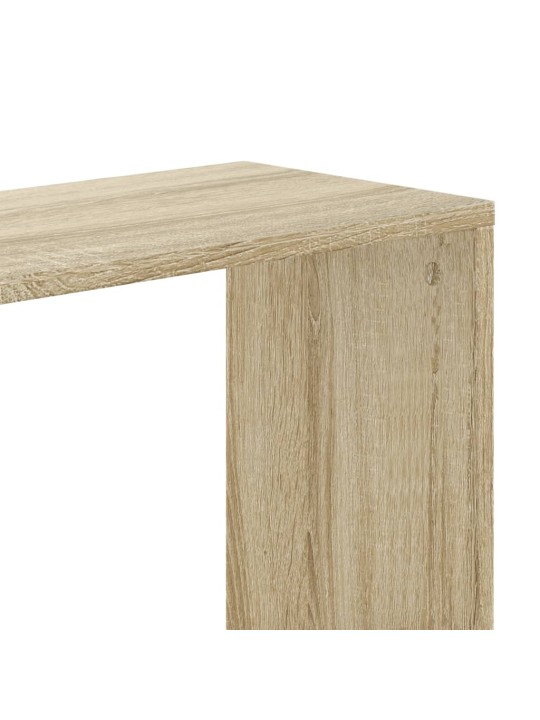 Grāmatu plaukts, 5 līmeņi, ozola krāsa, 45x23,5x162,5 cm, koks