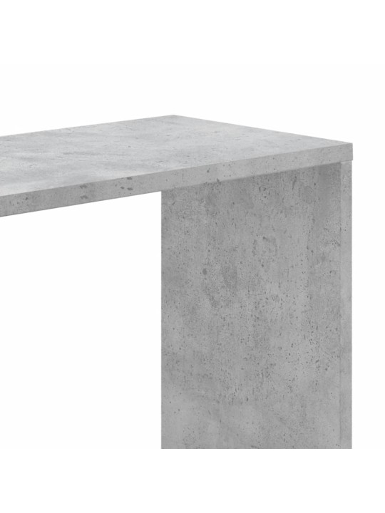 Grāmatu plaukts, 5 līmeņi, betona pelēks, 45x23,5x162,5cm, koks