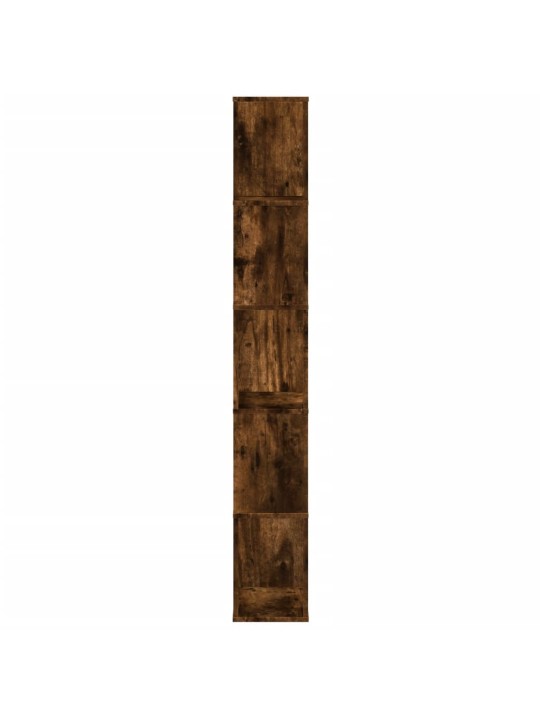 Grāmatu plaukts, 5 līmeņi, ozola krāsa, 45x23,5x162,5 cm, koks
