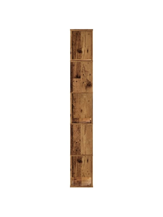 Grāmatu plaukts, 5 līmeņi, koka krāsā, 45x23,5x162,5 cm, koks