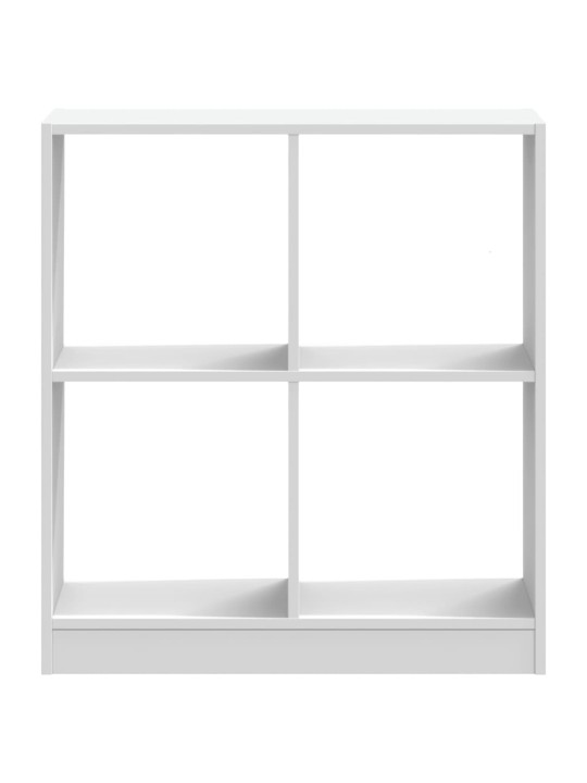 Grāmatu plaukts, balts, 68,5x32x75 cm, inženierijas koks