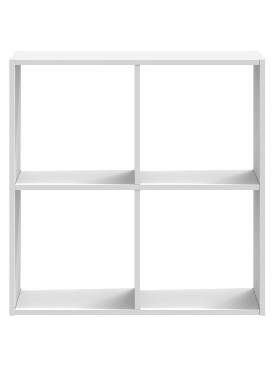 Grāmatu plaukts, balts, 68,5x32x68,5 cm, inženierijas koks
