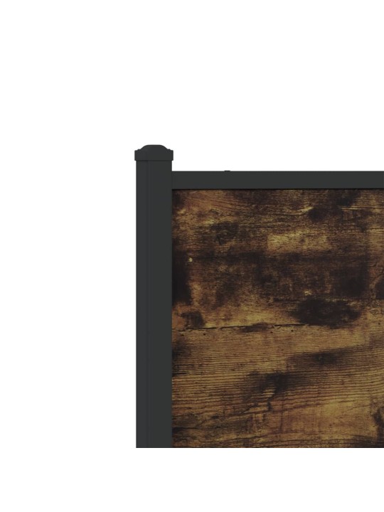 Gultas rāmis bez matrača, metāls, 100x200cm, ozolkoka imitācija