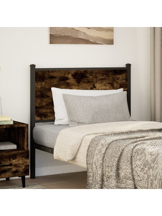 Galvgalis, ozolkoka krāsa, 90 cm, inženierijas koks, tērauds